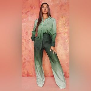 Green ombré pant suit